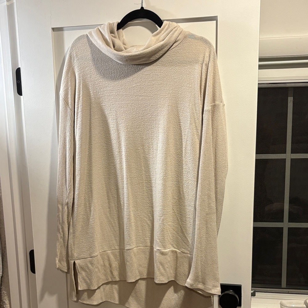 Gap Cozy Cream Cowl Neck Sweater